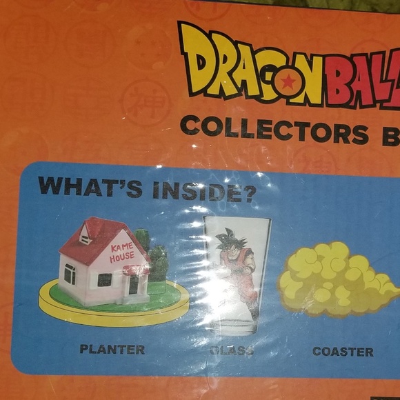 Dragon Ball Z Collectors Bundle (Planter, Glass, Coaster, Enamel Pin, & Socks) N - Picture 3 of 4